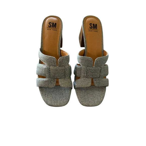 SM New York Gray Women's Sandals - Picture 1 of 5